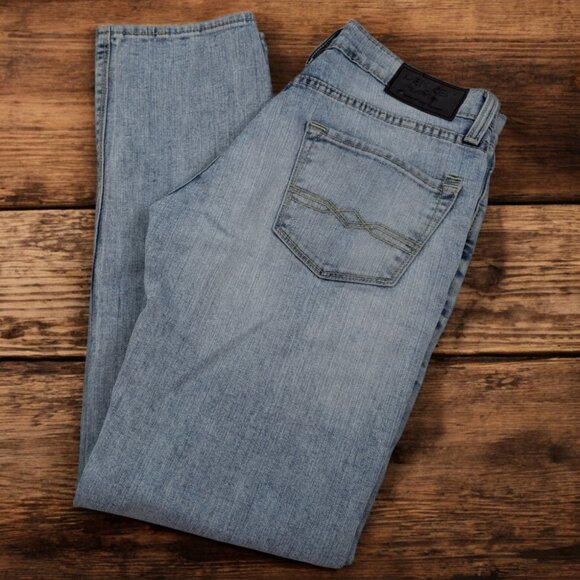 Levis Denizen Mens Size 30x31 Stone Wash‎ Distressed 283 Slim Fit Denim Jeans - Picture 1 of 15